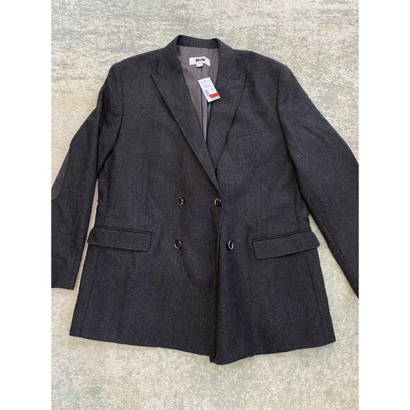 NEW Joseph Abbound Jacket Mens XL Blazer Sport Coat Business Wool Charcoal Black - Picture 1 of 10